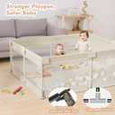 Mloong Large Baby Playpen for Toddler - 6959in Babies Play Pen Playard Active Center Beige