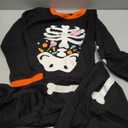 Toddler Boys Halloween Pajamas Glow in The Dark Skeleton Pjs Cotton Sleepwear 2 Piece Pant Sets Kids Halloween Clothes (7 Years)