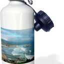 3dRose "The Oregon Coast & Cannon Beach From Ecola State Park Oregon. Sports" Water Bottle, 21 oz, Natural