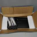 TSJ OFFICE Glass Desktop Whiteboard - 17 X 7 Inches Small Dry Erase Board with Blue Light, Glass White Board Surface Notepad with 1 Drawer, Desk Organizers for Office, Home, School Supplies (Black)