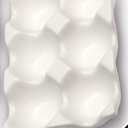 6 Cups Egg Tray Serveware, Eggs Dispenser, Egg Holder Set Kitchen Restaurant Fridge Storage Decorative Accessory (White,1 pack)