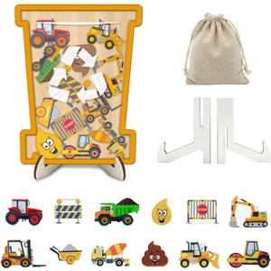 Reward Jar for Kids, Construction Themed Classroom Reward Jar with Classroom Students Potty Training Rewards Jars Incentive for Boys Girls Positive BehaviorConstruction Cars