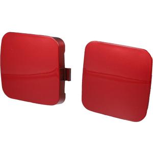 X AUTOHAUX 2Pcs Red Front Left Right Bumper Tow Hook Cover Cap for Toyota RAV4 2009-2012 Tow Hook Eye Lid Cap Replace 53285-0R020 53286-0R020