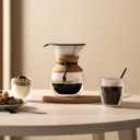 Bodum 34oz Pour Over Coffee Maker, High-Heat Borosilicate Glass with Reusable Stainless Steel Filter and Double Wall Cork Grip - Made in Portugal