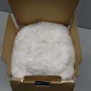 UGG Euphoria Faux Fur Throw Blanket, Warm Fluffy for Couch or Bed, Luxury Bedroom Decor, Blankets, Machine Washable, 50-inch x 70-inch, White Snow