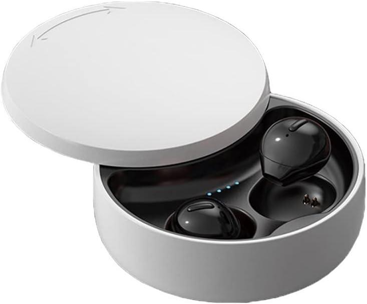 Invisible Earbuds Small Mini Wireless Bluetooth Earpiece Phone Discreet Earbud for Music, Home, Work (Black)