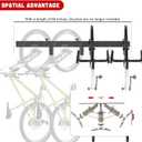 Ultrawall Swivel Bike Storage Rack, Adjustable Wall Mounted Bike Rack for Garage, Vertical Bike Hanger for Indoor Bicycle Storage, Space Saving Bike Holder