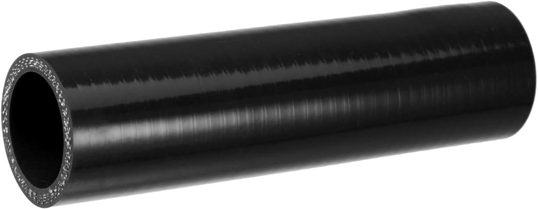 ACROPIX 1.25" ID 6" Length 4-Ply Reinforced High Temp Straight Coupler Silicone Reducer Hose Black for Car Intercooler Intake Piping Car Parts