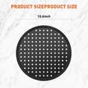 CasaCulina 12 Inch Pizza Pan with Holes, Nonstick Pizza Tray for Oven, Round Perforated Carbon Steel Pizza Baking Pans Pizza Bakeware for Home Restaurant Kitchen Baking