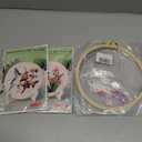 ERKOON 3 Sets Embroidery Kit, Hummingbird Cross Stitch Set for Include Embroidery Cloth Hoops Threads for Craft Lover Hand Stitch (Hummingbird)