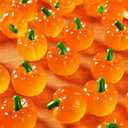 40 Pieces Miniature Pumpkins Decoration Fake Vegetables Pumpkin Table Scatters Fall Mini Pumpkin Model for Halloween Thanksgiving Autumn Decoration