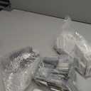 100 Sets 50mm/ 2 Inch Button Press Supplies Square Button Parts DIY Fridge Magnets Craft Set Including Magnet, Metal Cover, Plastic Back Cover, Pins, Transparent Film, Blank Paper (Plastic)