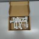 HOMOTEK 12 Pack Spring Door Stops,3-1/8 Heavy Duty Door Stop - Flexible Spring Door Stopper with Low Mounted White Rubber Bumper Tips, White