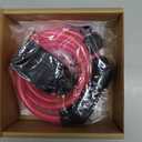 Titanker Bike Lock Cable, 4 Feet Bike Cable Lock Basic Self Coiling Kids Bike Lock Combination with Complimentary Mounting Bracket, 5/16 Inch Diameter (4FT, Pink-8mm)