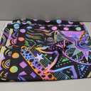 Blacklight Sun and Moon Tapestry Glow in The Dark Neon Hippie Bohemian Tapestries for Bedroom Aesthetic UV Reactive Purple Celestial Tie Dye Tapestry Wall Hanging for Living Room Dorm (60''  44'')