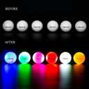 THIODOON Glow in The Dark Golf Balls Light up Night Led Golf Balls Gift Sets for Men Kids Women (Upgraded 6 Pack- Timer Reset)