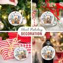 2 x Adventure Travel Christmas Ornament 2025 - Destination Travel Gifts for Women, Men, Traveling Gifts for World Travelers, Friends, Family - Ceramic Vacation Ornaments for Tree Decoration