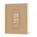 Monthly Planner 2026-2027 - 2 Year Monthly Planner Calendar 2026-2027, Jan. 2026 - June 2027, 7.3" * 9.5", 18 Months Calendar Planner with Waterproof Cover＆Spiral Bound, for Office, School Home Planning - 2Pack
