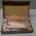 Rose Gold Happy Birthday Party Decorations for Women, Happy Birthday Banner for Her, Fringe Curtains, Foil Tablecloth, Confetti Balloons, Butterfly Decor for 18th 21st 30th 40th 50th