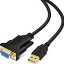CableCreation USB to RS232 Serial Adapter (FTDI Chipset), USB to RS232 Gold Plated DB9 Serial Converter Cable for Windows 11, 10, 8.1, 8, 7, Vista, XP, 2000, Linux and Mac OS X, macOS, 3.3 Feet/1M