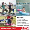 AIREX Balance Pad Stability Trainer for Balance, Stretching, Physical Therapy, Exercise, Mobility, Rehabilitation and Core Training Non-Slip Closed Cell Foam Premium Balance Pad, Elite, Blue