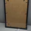 14x20 Picture Frame Set of 2, Rustic Black Wood Style - Display 14 x 20 Picture without Mat or 12x18 Picture with Mat, Wall Mounting Horizontal and Vertical