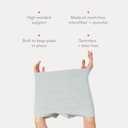 Frida Mom Women's Postpartum Underwear, Disposable Boyshort Underwear, Seamless with Stretchy Support, Postpartum Essentials, Size Regular (Waist 28"-42" Stretched), 8 Count, Grey