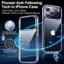MOZOTER for iPhone 17 Pro Max Case Clear,[Anti-Yellowing] [Non-Slip] Shockproof Bumper Phone Cover,Slim Thin Cute Case for iPhone 17 Pro Max 6.9 inch-Clear