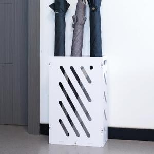 White Rectangle Umbrella Organizer, Umbrella Stand for Entryway, Storage Bin Freestanding for Home, Office, Hotel