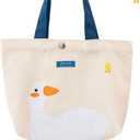 Cute Canvas Tote Bag - Graphic Tote Bag for Lunch & Grocery