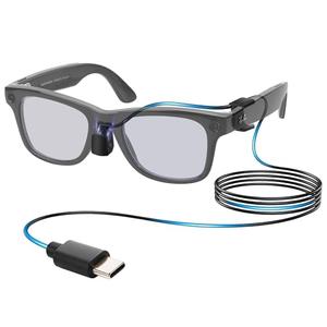 BandSmith Charging Cable for Ray-Ban Meta Wayfarer RW4006/4008 & Gen 2 RW4012(53mm & 50mm) – Type-C Clip-On Charger, Charge While Wearing, Compatible with Power Bank, Phone, Car, Laptop