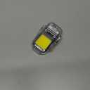 SUPRUS Waterproof 3 Modes of Flashlight Windproof Lighter Dual Arc Electric Rechargeable Dual Arc Plasma Lighter with Survival Emergency Whistle and Lanyard (Orange)