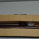 Closet Rod - Closet Rods for Hanging Clothes, 17 to 53 inch Adjustable Closet Hanging Rod, Heavy Duty Clothes Rod Clothing Bar, Closet Poles for Hanging Clothes for Wardrobes, Shower Curtain (Brown)