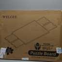 WELGEE 1500 Piece Rotating Puzzle Board with 4-Color Drawers & Cover, 35"x27" Spinning Jigsaw Puzzle Table for Adults, Upgraded Lazy Susan, Lightweight ABS Plastic, Perfect for Puzzle Lovers & Moms