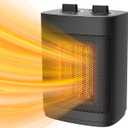 Small Space Heater, 1500W Portable Heaters for Indoor Use with Thermostat, PTC Ceramic Desk Heater for Office, Fan Only Electric Heater for Room Home Bedroom