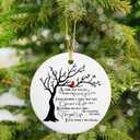 3 x Red Cardinal Christmas Ornaments - Memorial Gifts for Loss of Loved One, Memory or Remembrance Ornament for Christmas Tree, in Loving Memory Decor, Sympathy or Condolence Gifts (Family1)