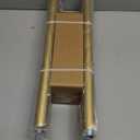 Gold Curtain Rods for Windows 72 to 144 inch,1" Adjustable Heavy Duty Window Curtain Rod Leaf Finials,Rustic Decorative Drapery Rods Set, Size:36-150''