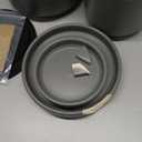 D'vine Dev 4.7 Inch & 6.5 Inch Ceramic Planter Pots for Plants with Drainage Hole and Saucer, Small Plant Pots Set, Speckled Grey, 94-G-S-3