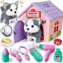 Toylink Robot Walking Dog Toys for Kids Girls 3-6, Portable Puppy House
