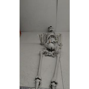 Letapapa 5.4 Ft & 3 Ft Halloween Skeleton Decorations, 2 Packs Halloween Life Size Full Body Human Bones with Movable Joints for Indoor Outdoor Halloween Decorations Haunted House Props