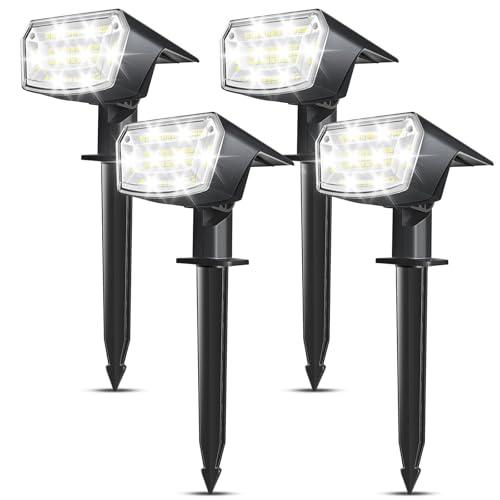 EXTRASTAR Solar Spot Lights [4 Pack/59 LED/4 Modes] Outdoor Waterproof IP65 Solar Powered Security Lights Solar Powered Outside Landscape Walkway Yard Garden Driveway