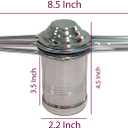 Stainless Steel Press Sev Sancha Machine Press Murukku Maker Traditional Sorya Idiyappam Maker Kitchen Dough Press Dab sev Sancha with 6 Jali