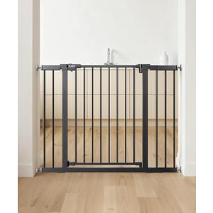 29.5-46" Extra Wide Baby Gate for Stairs, Dog Gate for Doorways, Walk Thru Auto Close Metal Pet Gate for The House, Stairs and Doorways Child Gate Pressure Mounted Safety Gate Indoor - Black 29.5-46" Extra Wide Baby Gate for Stairs, Dog Gate for Doorways, Walk Thru Auto Close Metal Pet Gate for The House, Stairs and Doorways Child Gate Pressure Mounted Safety Gate Indoor - Black