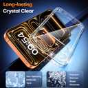 TAURI for iPhone 17 Pro Max Case, Full Camera Protection with Screen Protector, Anti-Yellowing Military-Grade Protection Shockproof Slim Phone Case for iPhone 17 ProMax, Clear