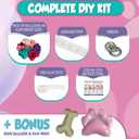 ALL-IN-1 Paw Balloon Garland Arch Kit with BONUS Bone & Paw Print Balloons Pink Paw Balloons Girl for Paw Birthday Decorations Girl Paw Party Supplies