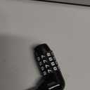 Shimeyao 4 Pieces 6 Inch Long Shackle Combination Lock 4 Digit Outdoor Waterproof Padlock with Resettable Code for School Gym Locker, Sports Locker, Fence, Gate, Toolbox, Case Storage, Black