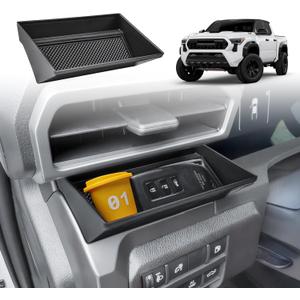 Air Vent Organizer Compatible with Toyota 2024 2025 2026 Tacoma & 2025 2026 4Runner Accessories, Driver-Side ABS Vent Pocket Storage Tray Small Essentials Holder (Not for 2-Door Models)