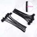 0.6cm Width Dreadlock Extensions 10 Inch 50 Strands 100% Permanent Human Hair Loc Extension Natural Black Curly Locs Human Hair Can Be Dyed Bleached Curled And Twisted