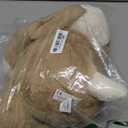 uoozii 20" | 4 Pounds Light Brown Dog Weighted Stuffed Animals with Unscented Microwavable Heating Pad, Cute Coolable Heatable Weighted Plush Warm Gift for Kids & Adults