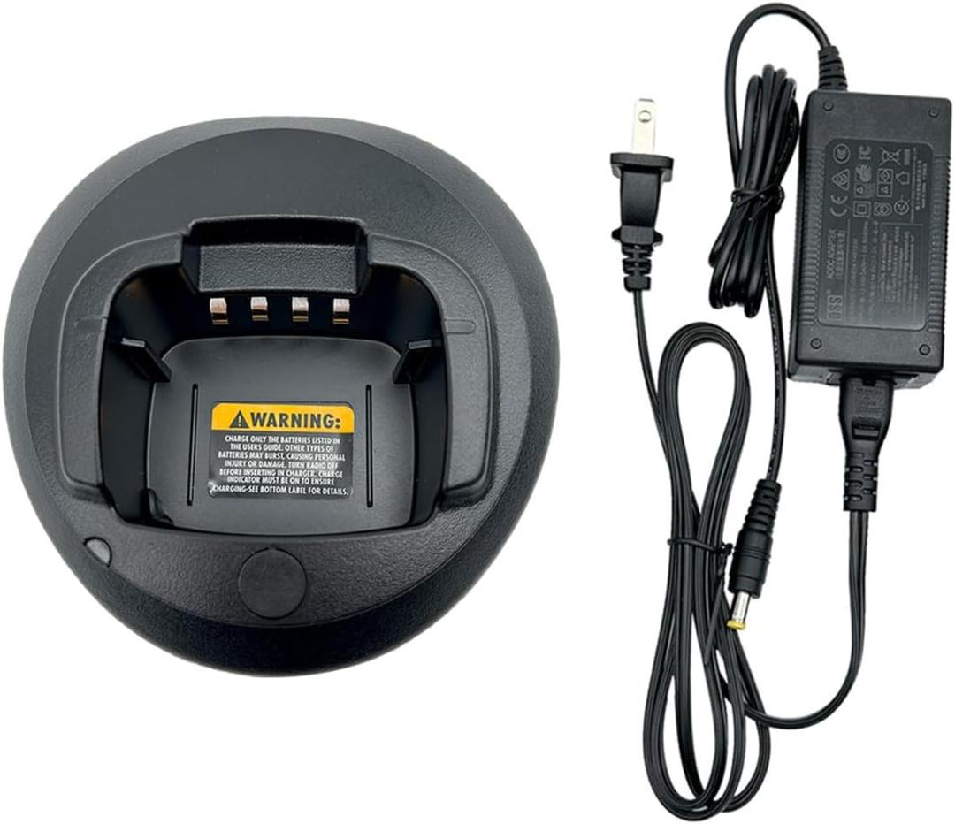 Nobrand PMLN5228 Rapid Charger for CP185 CP100D CP476 CP477 CP1660 CP1600 EP350 CP1300 CP180 CP160 CP165 CP145 CP140 Two-Way Radio Battery Charger, 1.2V Output